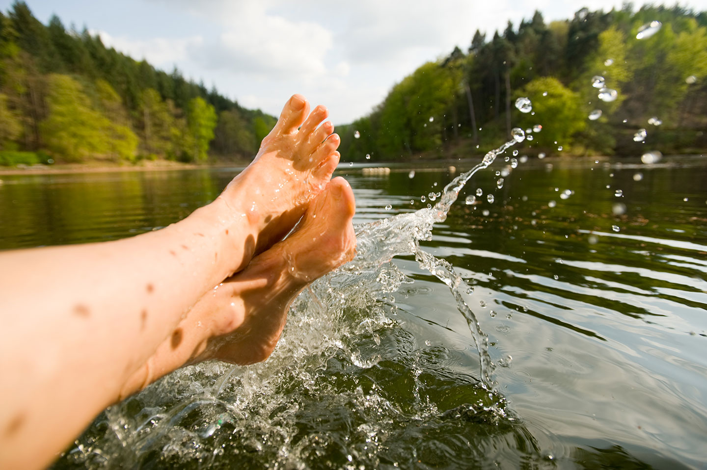 Baden im Eiswoog bei Ramsen