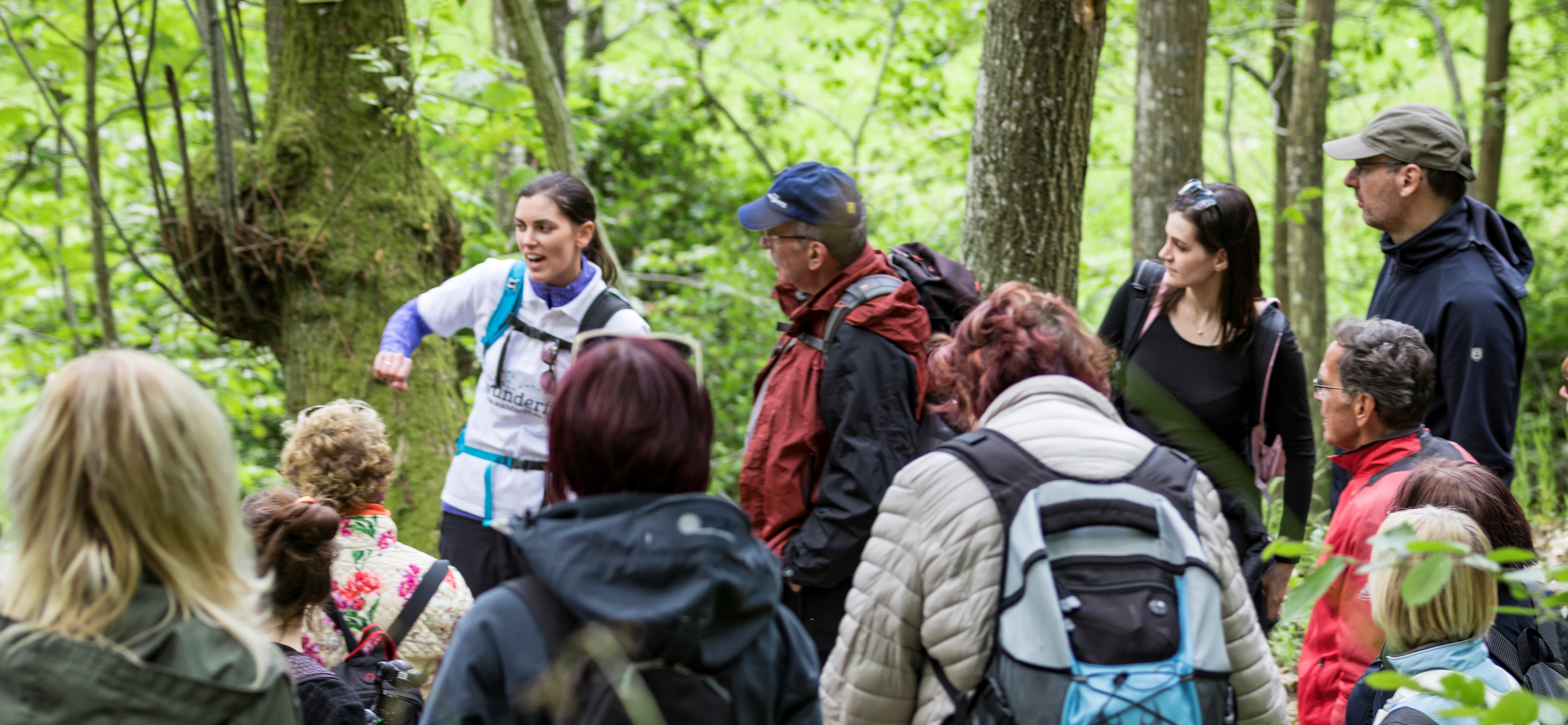 ANne Schlesinger mit Wandergruppe ANne Schlesinger mit Wandergruppe
