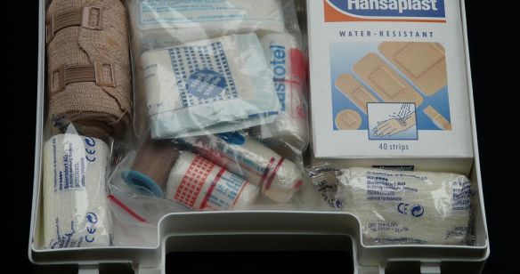 Inhalt eines Erste Hilfe Kastens
