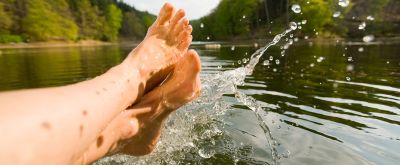 Baden im Eiswoog bei Ramsen