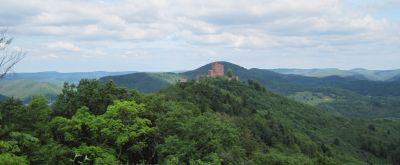 Trifelsblick Wernersberg Trifelsblick, Sicht auf die Burg
