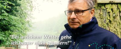Jürgen Wachowski im Interview Wanderexperte Jürgen Wachowski erläutert, bei welchem Wetter man besser nicht wandern geht.