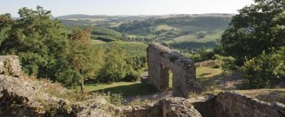 Geokulturpfad Obermoschel Ausblick von der Moschellandsburg