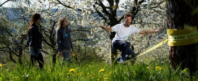 Slackliner in der Natur Slackliner in der Natur