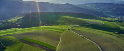 Mit Bus und Bahn entspannt durch die Pfalz zum Wanderweg Blick ins Pfälzer Bergland bei Wolfstein