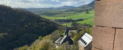 Familientour um Burg Lichtenberg Aussicht von Burg Lichtenberg